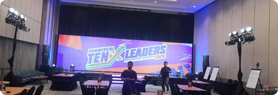 jasa backdrop, booth, panggung tangerang selatan